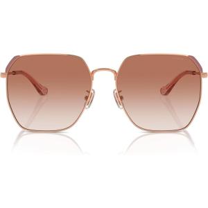 imageCoach Womens Hc7165d Square SunglassesShiny Rose GoldBurgundy Gradient