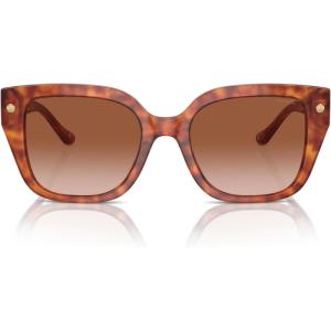 imageCoach Womens Hc8392u Universal Fit Square SunglassesCaramel TortoiseBrown Gradient