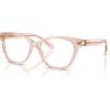 imageCOACH Womens HC6120 Square Prescription Eyewear Frames Transparent Dusty RoseDemo Lens 54 mm