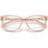 imageCOACH Womens HC6120 Square Prescription Eyewear Frames Transparent Dusty RoseDemo Lens 54 mm