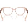imageCOACH Womens HC6120 Square Prescription Eyewear Frames Transparent Dusty RoseDemo Lens 54 mm