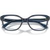 imageCOACH Womens Hc6244u Sculpted C Hardware Universal Fit Square Prescription Eyewear FramesTransparent BlueDemo Lens