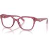 imageCOACH Womens Hc6244u Sculpted C Hardware Universal Fit Square Prescription Eyewear FramesTransparent BurgundyDemo Lens