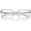 imageCOACH Womens Hc6244u Sculpted C Hardware Universal Fit Square Prescription Eyewear FramesTransparent DoveDemo Lens