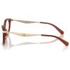 imageCOACH Womens Hc6245u Metal C Hardware Universal Fit Square Prescription Eyewear FramesTransparent BrownDemo Lens