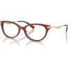 imageCOACH Womens Hc6245u Metal C Hardware Universal Fit Square Prescription Eyewear FramesTransparent BrownDemo Lens