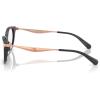 imageCOACH Womens Hc6245u Metal C Hardware Universal Fit Square Prescription Eyewear FramesTransparent Dark GreyDemo Lens