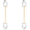 imageCOACH Womens Signature Pav C Linear Earrings