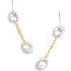 imageCOACH Womens Signature Pav C Linear Earrings