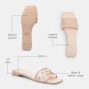 imageCOACH Womens Tea Rose Flat Sandal SlipperBlush