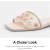 imageCOACH Womens Tea Rose Flat Sandal SlipperBlush