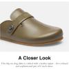 imageCoach Mens Blake Leather ClogArmy Green