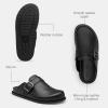 imageCoach Mens Buckle ClogCharcoalBlack