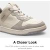 imageCoach Mens C201 Mixed Material SneakerChalkDove Grey