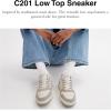 imageCoach Mens C201 Mixed Material SneakerChalkDove Grey