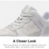 imageCoach Mens C201 Mixed Material SneakerOptic WhiteGrey