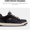 imageCoach Mens C203 Denim SneakerBlack