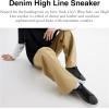 imageCoach Mens Denim High Line SneakerCharcoalBlack