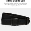 imageCoach Mens Harness Buckle Belt in VegetableTanned Leather 38mmBlack