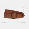 imageCoach Mens Harness Buckle Belt in VegetableTanned Leather 38mmSaddle