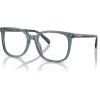 imageCoach Mens Hc6227u Universal Fit Square Prescription Eyewear FramesTransparent BlueDemo Lens