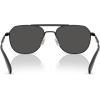 imageCoach Mens Hc7178 Aviator SunglassesSatin BlackBlackGrey Solid