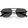 imageCoach Mens Hc7178 Aviator SunglassesSatin BlackBlackGrey Solid