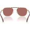 imageCoach Mens Hc7178 Aviator SunglassesSatin Light GoldCaramelWine Solid