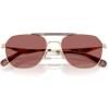 imageCoach Mens Hc7178 Aviator SunglassesSatin Light GoldCaramelWine Solid