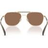 imageCoach Mens Hc7178 Aviator SunglassesSatin Light GoldOliveBrown Solid