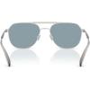 imageCoach Mens Hc7178 Aviator SunglassesSatin SilverGreyBlue Solid