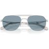 imageCoach Mens Hc7178 Aviator SunglassesSatin SilverGreyBlue Solid