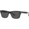 imageCoach Mens Hc8371u Universal Fit Square SunglassesBlackTransparent GreyGrey Solid