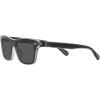 imageCoach Mens Hc8371u Universal Fit Square SunglassesBlackTransparent GreyGrey Solid