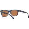 imageCoach Mens Hc8371u Universal Fit Square SunglassesDark Blue Light BlueBrown Solid