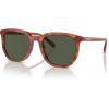 imageCoach Mens Hc8384u Universal Fit Square SunglassesCaramel TortoiseArmy Green Solid
