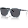 imageCoach Mens Hc8384u Universal Fit Square SunglassesTransparent BlueBlue Solid