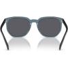 imageCoach Mens Hc8384u Universal Fit Square SunglassesTransparent BlueBlue Solid