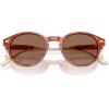 imageCoach Mens Hc8428u Universal Fit Round SunglassesCaramel TortoiseBrown Solid