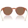 imageCoach Mens Hc8428u Universal Fit Round SunglassesCaramel TortoiseBrown Solid