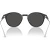 imageCoach Mens Hc8428u Universal Fit Round SunglassesTransparent GreyGrey Solid