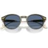imageCoach Mens Hc8428u Universal Fit Round SunglassesTransparent OliveBlue Solid