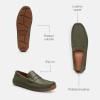 imageCoach Mens Luca Leather Driver LoaferArmy Green