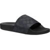 imageCoach Mens Signature Coated Canvas Pool SlideCharcoal Signature
