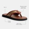 imageCoach Mens Signature Flip FlopTanSaddle