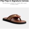 imageCoach Mens Signature Flip FlopTanSaddle