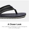 imageCoach Mens Signature Webbing Flip FlopCharcoalBlack