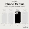 imageCoach Signature Canvas Slim Wrap iPhone 15 Plus Case Compatible with Wireless Charging  Signature CharcoalCharcoal