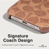 imageCoach Signature Canvas Slim Wrap iPhone 15 Plus Case Compatible with Wireless Charging  Signature CharcoalTan