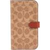 imageCoach Signature Canvas Slim Wrap iPhone 15 Plus Case Compatible with Wireless Charging  Signature CharcoalTan Wallet
